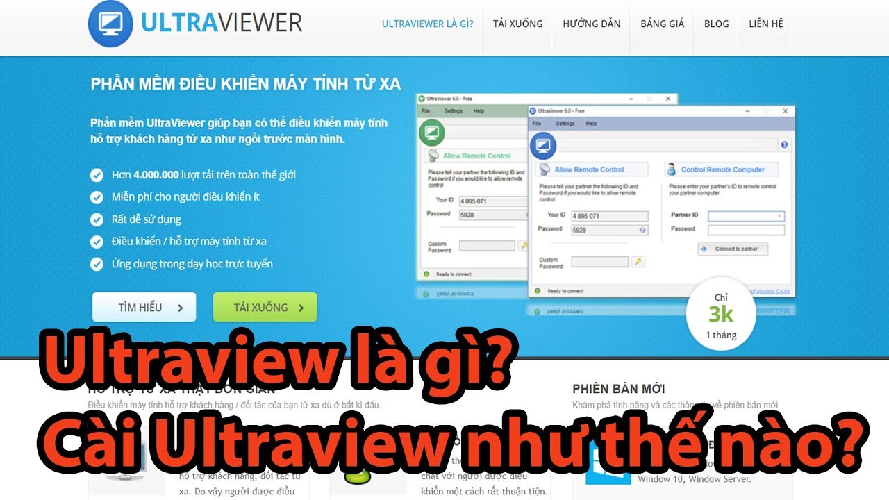 UltraViewer Phần mềm điều khiển máy tính, hỗ trợ từ xa